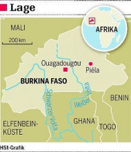 Wo liegt Burkina Faso